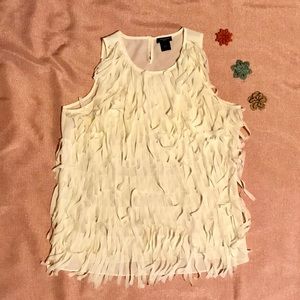 Ann Taylor Fringe Tank Top